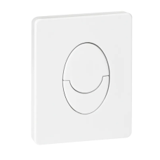 Панель змиву KOER KT-0606-03 157x198x3mm пластикова, кнопка закруглена (колір білий) (KR5713)