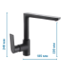 Змішувач для кухні HAIBA ALEX 018 NUT BLACK (Колір чорний) (HB3927)