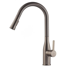 Змішувач для кухні MIXXUS PREMIUM SUMMER 014 GRAPHITE з висувним виливом (Колір графіт) (MI8282)