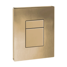 Панель змиву KOER KT-0607-12 157x198x3mm пластикова, кнопка квадратна (колір матове золото) (KR5715)