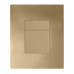 Панель змиву KOER KT-0607-12 157x198x3mm пластикова, кнопка квадратна (колір матове золото) (KR5715) Панель змиву KOER KT-0607-12 157x198x3mm пластикова, кнопка квадратна (колір матове золото) (KR5715)