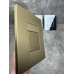 Панель змиву KOER KT-0607-12 157x198x3mm пластикова, кнопка квадратна (колір матове золото) (KR5715) Панель змиву KOER KT-0607-12 157x198x3mm пластикова, кнопка квадратна (колір матове золото) (KR5715)