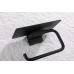 Тримач для туалетного паперу KOER AS-0112-05 з полицею (колір чорний) (KR6174) Тримач для туалетного паперу KOER AS-0112-05 з полицею (колір чорний) (KR6174)