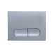 Панель змиву KOER KT-0608-01 240x160x10mm пластикова, кнопка закруглена (колір хром) (KR6124)