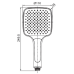 Лійка для душу KOER KP-0402-03, 3 функції (Колір білий) (KR4987) Лійка для душу KOER KP-0402-03, 3 функції (Колір білий) (KR4987)