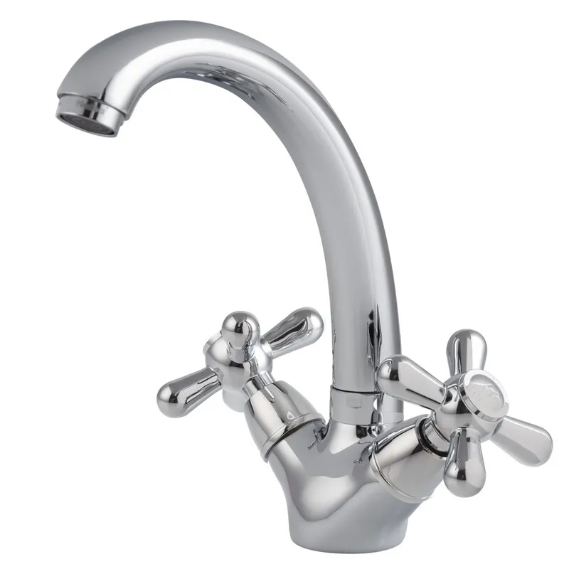 Змішувач для умивальника HAIBA DOMINOX 272 NUT (Колір хром) (HB0081) Змішувач для умивальника HAIBA DOMINOX 272 NUT (Колір хром) (HB0081)