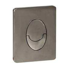 Панель змиву KOER KT-0606-07 157x198x3mm пластикова, кнопка закруглена (колір графіт) (KR5712)