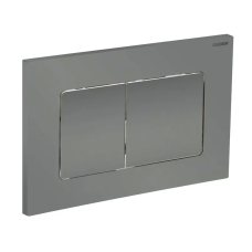 Панель змиву KOER KT-0602-07 240x160x10mm пластикова, кнопка квадратна (колір графіт) (KR5183)