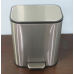 Відро для сміття з плавним закриттям прямокутне MIXXUS CUBIC-TC0105 SS COLOR 5л (колір нержавійка) (MI7088)