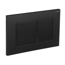 Панель змиву KOER KT-0602-05 240x160x10mm пластикова, кнопка квадратна (колір чорний матовий) (KR5181)