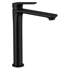 Змішувач для умивальника високий MIXXUS PREMIUM MONE 001 HIGH NUT BLACK (Колір чорний) (MI6775)