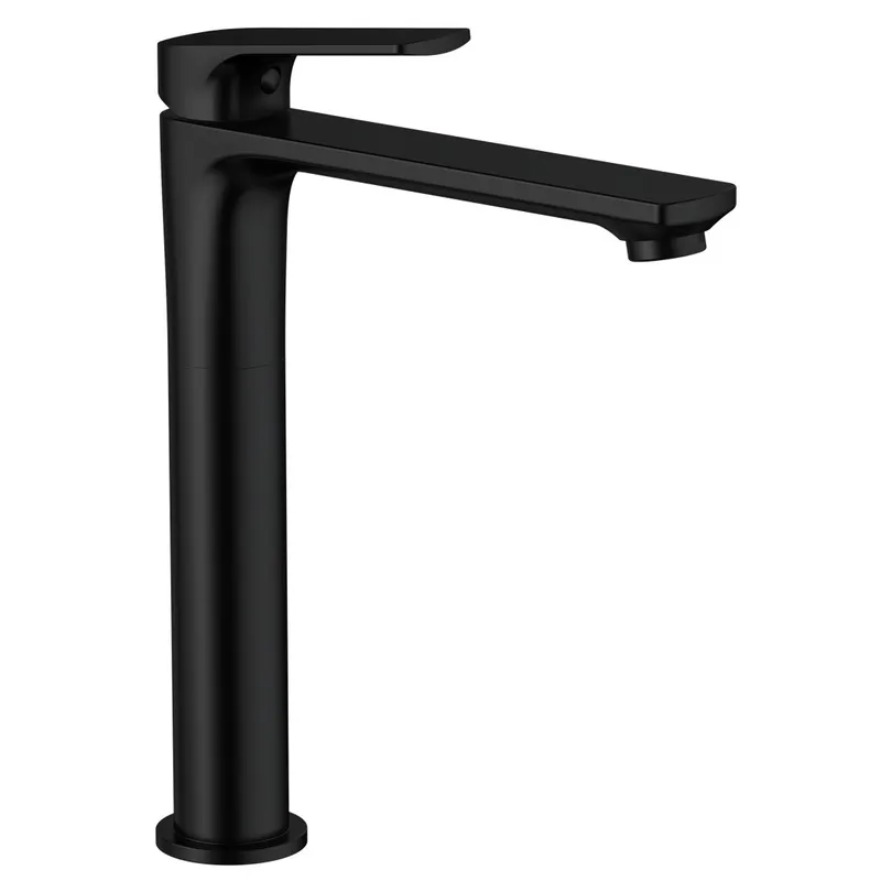 Змішувач для умивальника високий MIXXUS PREMIUM MONE 001 HIGH NUT BLACK (Колір чорний) (MI6775)