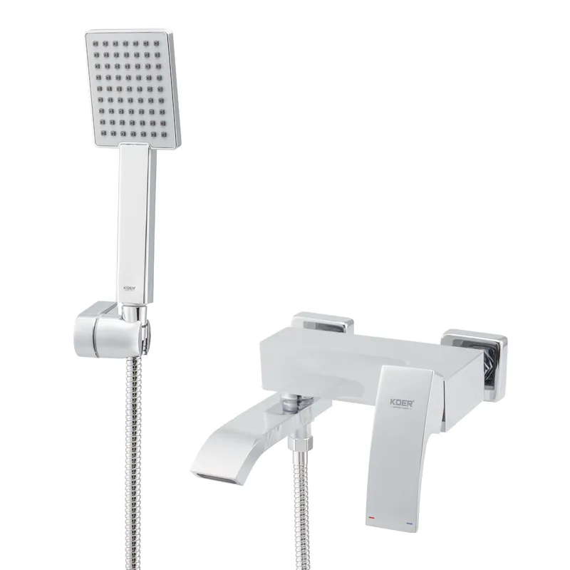 Змішувач для ванни з коротким виливом KOER KB-41007-01 (Колір хром) (KR3454)