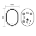 Дзеркало MIXXUS PREMIUM ELLIPSE MV05-80x60-REVERSE з LED Touch, Anti-fog, димером (3-6,5kK) (MP6642) Дзеркало MIXXUS PREMIUM ELLIPSE MV05-80x60-REVERSE з LED Touch, Anti-fog, димером (3-6,5kK) (MP6642)