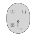 Дзеркало MIXXUS PREMIUM ELLIPSE MV05-80x60-REVERSE з LED Touch, Anti-fog, димером (3-6,5kK) (MP6642) Дзеркало MIXXUS PREMIUM ELLIPSE MV05-80x60-REVERSE з LED Touch, Anti-fog, димером (3-6,5kK) (MP6642)