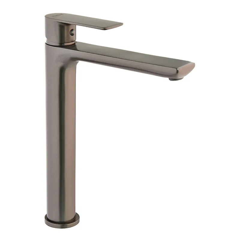 Змішувач для умивальника високий HAIBA ALEX 001 HIGH NUT GRAPHITE (Колір графіт) (HB3994)