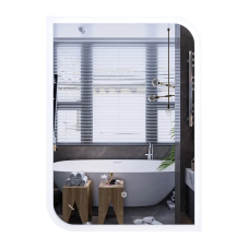 Дзеркало MIXXUS PREMIUM BEVEL MA02-90x65-REVERSE з LED Touch, Anti-fog, димером (3-6,5kK) (MP6641)