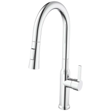 Змішувач для кухні MIXXUS PREMIUM PULL 014 з висувним виливом (Колір хром) (MI6958)