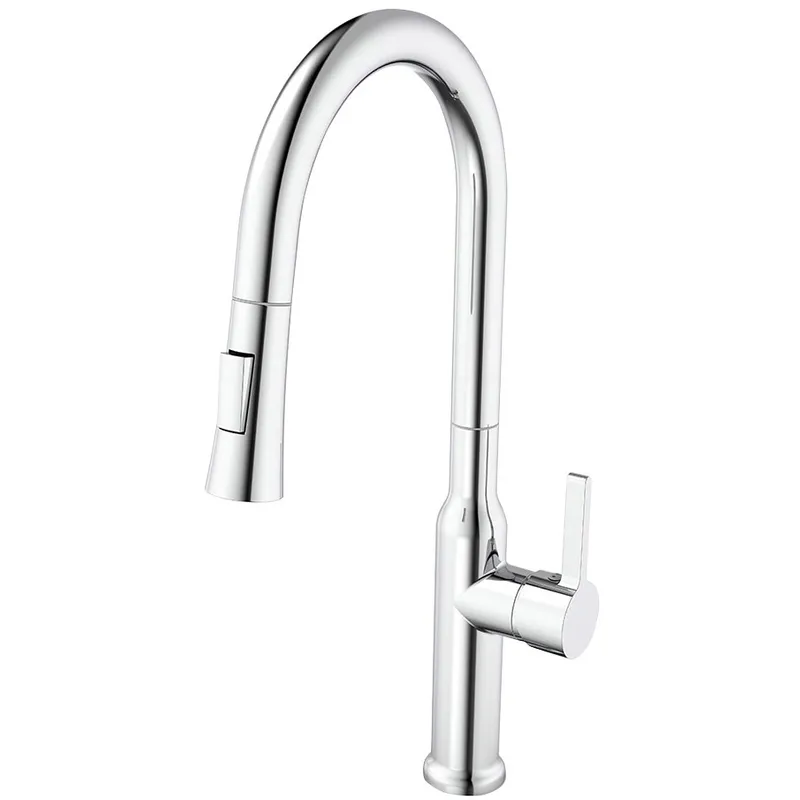 Змішувач для кухні MIXXUS PREMIUM PULL 014 з висувним виливом (Колір хром) (MI6958) Змішувач для кухні MIXXUS PREMIUM PULL 014 з висувним виливом (Колір хром) (MI6958)