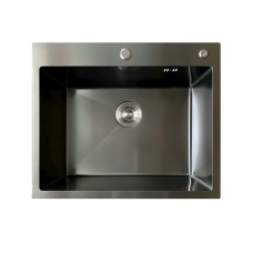 Мийка з нерж. сталі MIXXUS MH5843 MICRO DECOR GRAPHITE (3.0/0.8) (колір графіт) (MI8217)