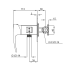 Змішувач для гігієнічного душу вбудований KOER KB-23007-01 (Колір хром) (KR3468)
