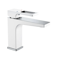 Змішувач для умивальника MIXXUS PREMIUM WALTER 001 NUT WHITE-CHROME (Колір білий/матовий хром) (MI6620)