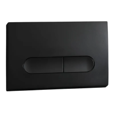 Панель змиву KOER KT-0608-05 240x160x10mm пластикова, кнопка закруглена (колір чорний матовий) (KR6125)