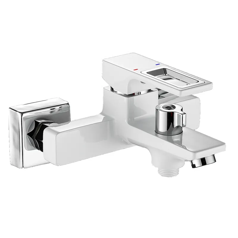 Змішувач для ванни MIXXUS PREMIUM DANTE 009 EURO WHITE-CHROME (Колір білий/матовий хром) (MI6795)