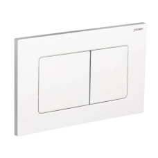 Панель змиву KOER KT-0602-03 240x160x10mm пластикова, кнопка квадратна (колір білий) (KR5180)