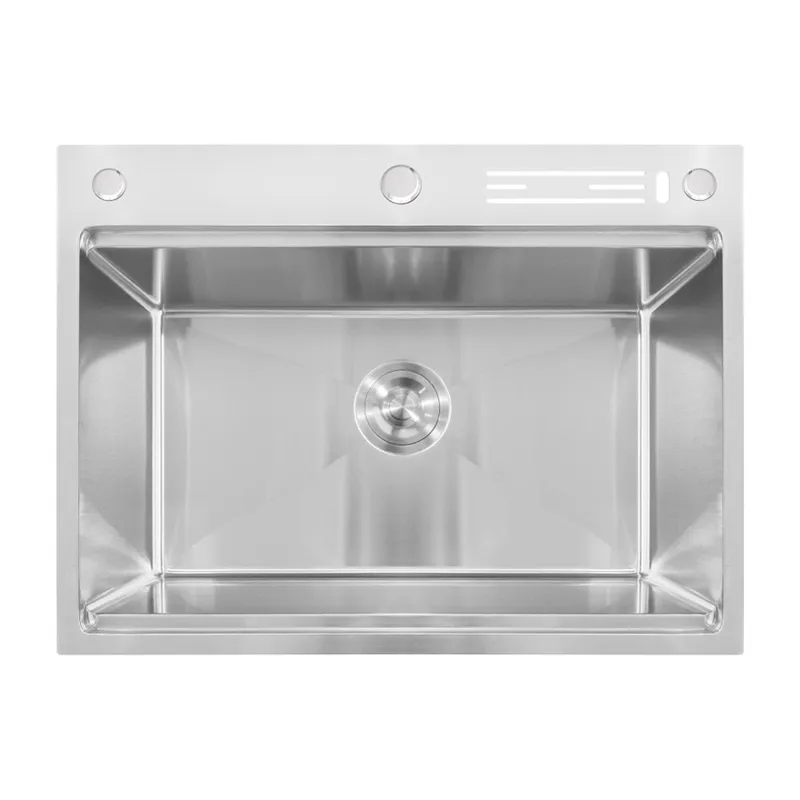 Мийка з нерж. сталі MIXXUS MH7050-SK NANO-SILVER (3.0/0.8) зі сходинкою для сушарки, з підставкою під ножі (Колір нерж) (MX1943) Мийка з нерж. сталі MIXXUS MH7050-SK NANO-SILVER (3.0/0.8) зі сходинкою для сушарки, з підставкою під ножі (Колір нерж) (MX1943)