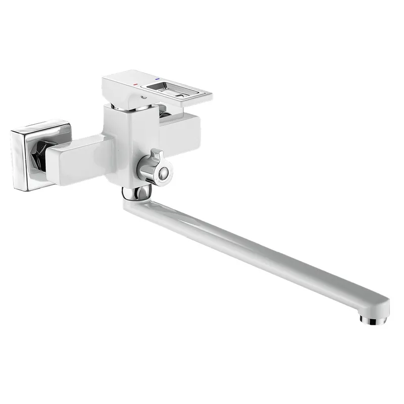 Змішувач для ванни MIXXUS PREMIUM DANTE 006 EURO WHITE-CHROME (Колір білий/матовий хром) (MI6794)