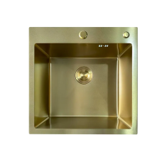 Мийка з нерж. сталі MIXXUS MH5050 MICRO DECOR BRUSHED GOLD (3.0/0.8) (колір матове золото) (MI8214)