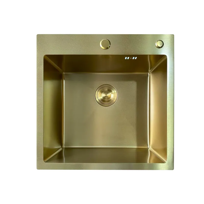 Мийка з нерж. сталі MIXXUS MH5050 MICRO DECOR BRUSHED GOLD (3.0/0.8) (колір матове золото) (MI8214) Мийка з нерж. сталі MIXXUS MH5050 MICRO DECOR BRUSHED GOLD (3.0/0.8) (колір матове золото) (MI8214)