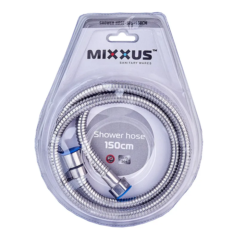 Шланг для душу MIXXUS HFS-01.SUS-150cm з нерж. сталі SUS304 (Колір нерж) (MI6053) Шланг для душу MIXXUS HFS-01.SUS-150cm з нерж. сталі SUS304 (Колір нерж) (MI6053)