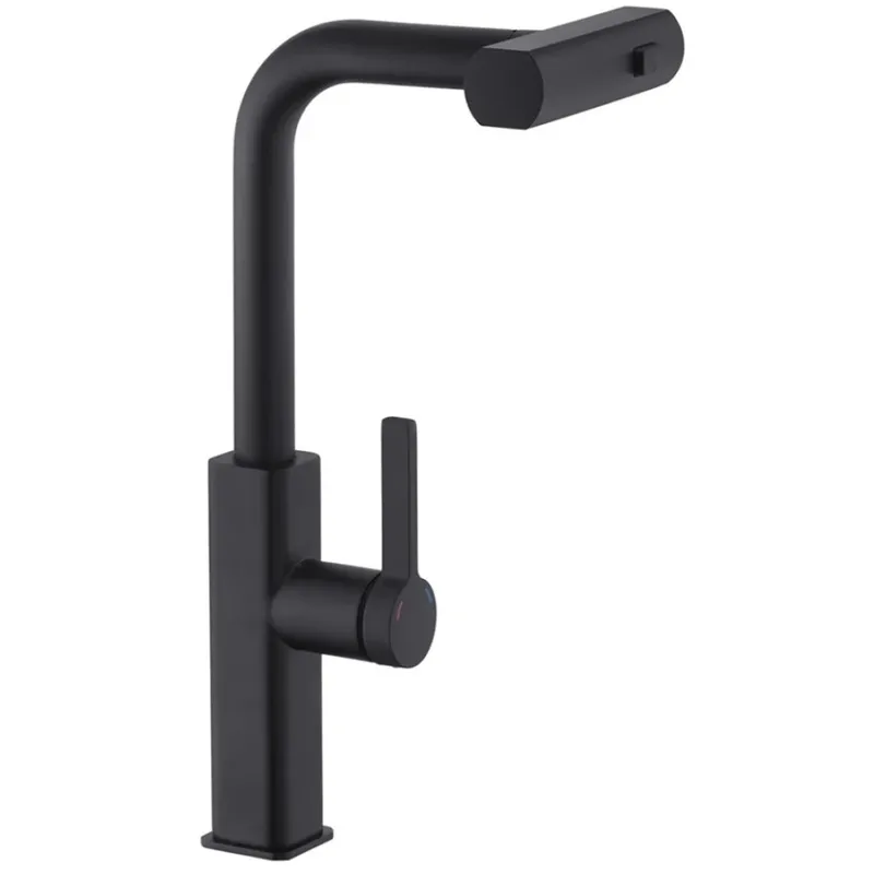 Змішувач для кухні MIXXUS PREMIUM HAMMER 014 BLACK з висувним виливом (Колір чорний) (MI6954) Змішувач для кухні MIXXUS PREMIUM HAMMER 014 BLACK з висувним виливом (Колір чорний) (MI6954)