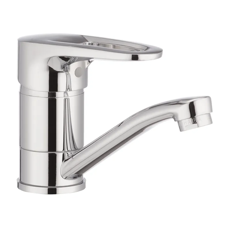 Змішувач для умивальника HAIBA OPUS 555-15CM NUT (Колір хром) (HB0336)