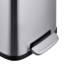 Відро для сміття з плавним закриттям прямокутне MIXXUS PREMIUM STYLE-TC0305 SS COLOR 5л (колір нержавійка) (MI7060)