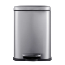 Відро для сміття з плавним закриттям прямокутне MIXXUS PREMIUM STYLE-TC0305 SS COLOR 5л (колір нержавійка) (MI7060)