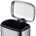 Відро для сміття з плавним закриттям прямокутне MIXXUS PREMIUM STYLE-TC0305 SS COLOR 5л (колір нержавійка) (MI7060)