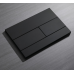 Панель змиву KOER KT-0603-05 240x160x10mm пластикова, кнопка лінійна (колір чорний матовий) (KR5320)