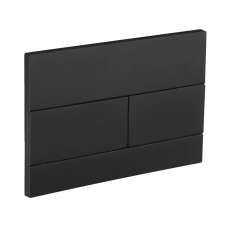 Панель змиву KOER KT-0603-05 240x160x10mm пластикова, кнопка лінійна (колір чорний матовий) (KR5320)