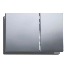 Панель змиву KOER KT-0610-01 240x160x32mm пластикова, кнопка квадратна (колір хром) (KR6135)