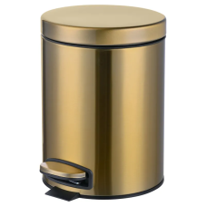 Відро для сміття з плавним закриттям кругле MIXXUS ELLIPSE-TC0205 BRUSHED GOLD 5л (колір матове золото) (MI8400)