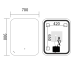 Дзеркало MIXXUS PREMIUM DIVERSE MR15-90x70-REVERSE з LED Touch, Anti-fog, димером (3-6,5kK) (MP6639) Дзеркало MIXXUS PREMIUM DIVERSE MR15-90x70-REVERSE з LED Touch, Anti-fog, димером (3-6,5kK) (MP6639)