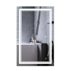 Дзеркало MIXXUS PREMIUM QUADRO MR20-50x80-REVERSE з LED Touch, Anti-fog, димером, рег. яскравості (MP6620)