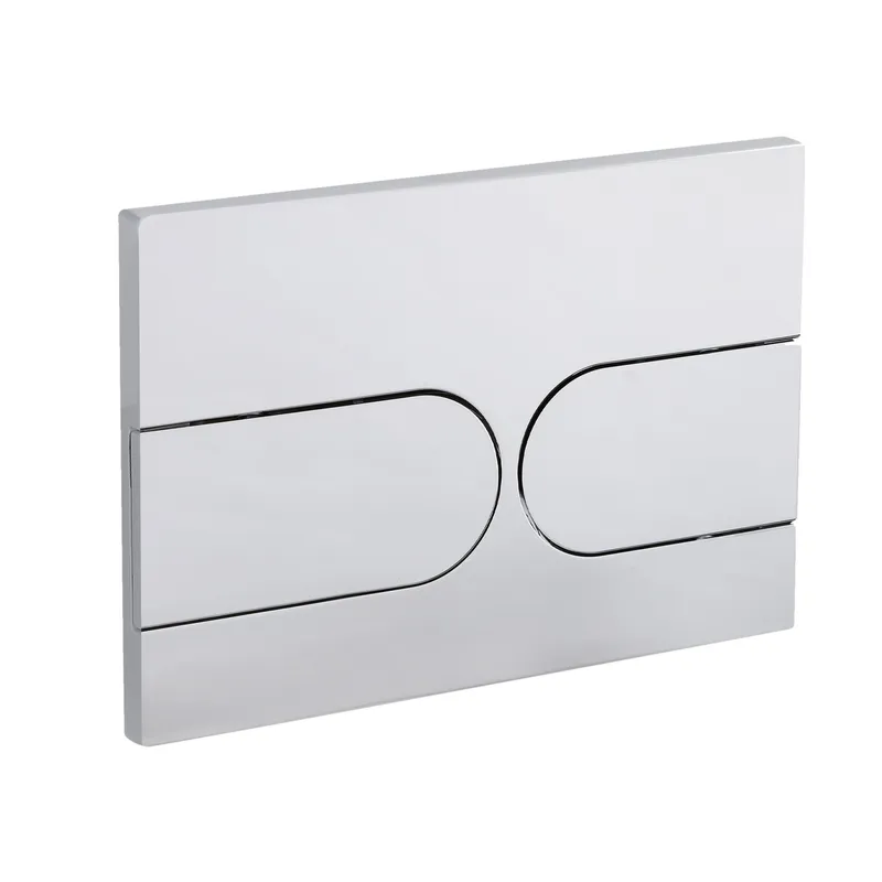 Панель змиву KOER KT-0604-01 240x160x10mm пластикова, кнопка закруглена (колір хром) (KR5323) Панель змиву KOER KT-0604-01 240x160x10mm пластикова, кнопка закруглена (колір хром) (KR5323)
