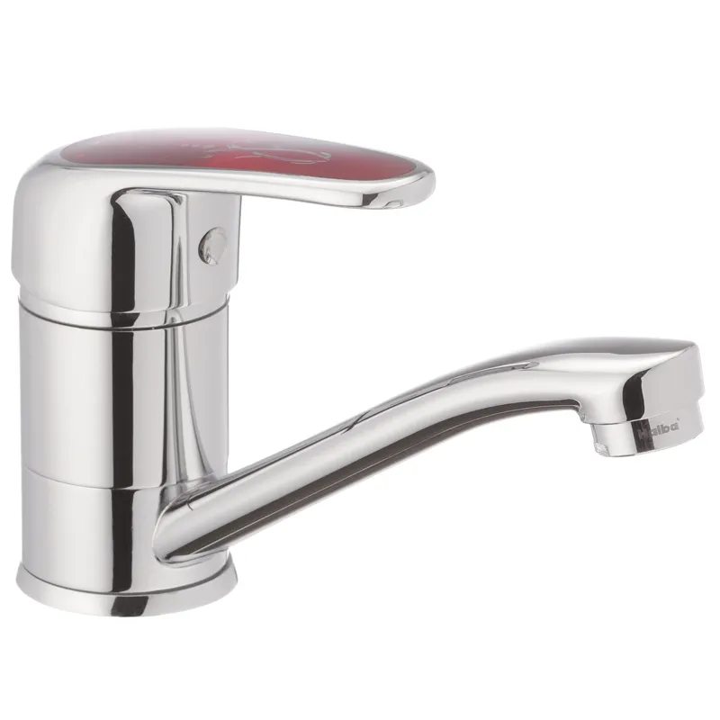 Змішувач для умивальника HAIBA MAGIC 004-15CM RED (Колір хром) (HB0690) Змішувач для умивальника HAIBA MAGIC 004-15CM RED (Колір хром) (HB0690)