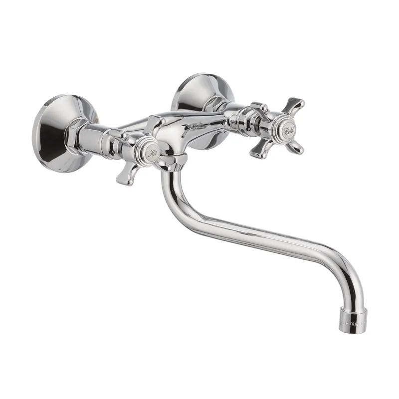 Змішувач для кухні настінний HAIBA ZEUS 361 (Колір хром) (HB0439) Змішувач для кухні настінний HAIBA ZEUS 361 (Колір хром) (HB0439)