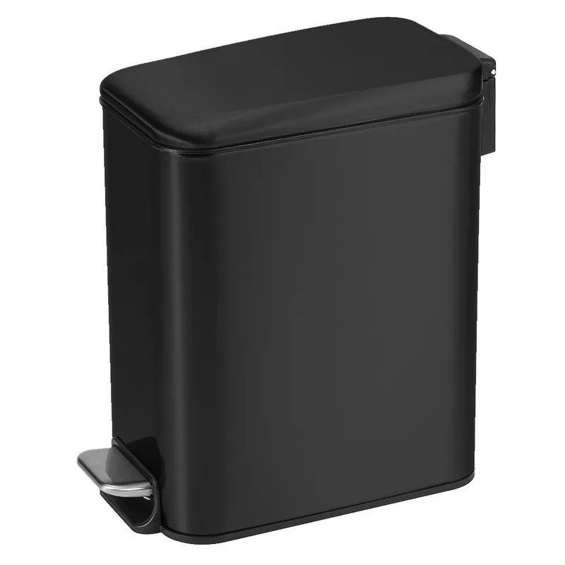 Відро для сміття з плавним закриттям прямокутне MIXXUS DIVERSE-TC0312 BLACK 12 л (колір чорний) (MI7091)