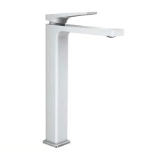 Змішувач для умивальника високий MIXXUS PREMIUM GROG 001 HIGH WHITE (Колір білий/хром) (MI5941)